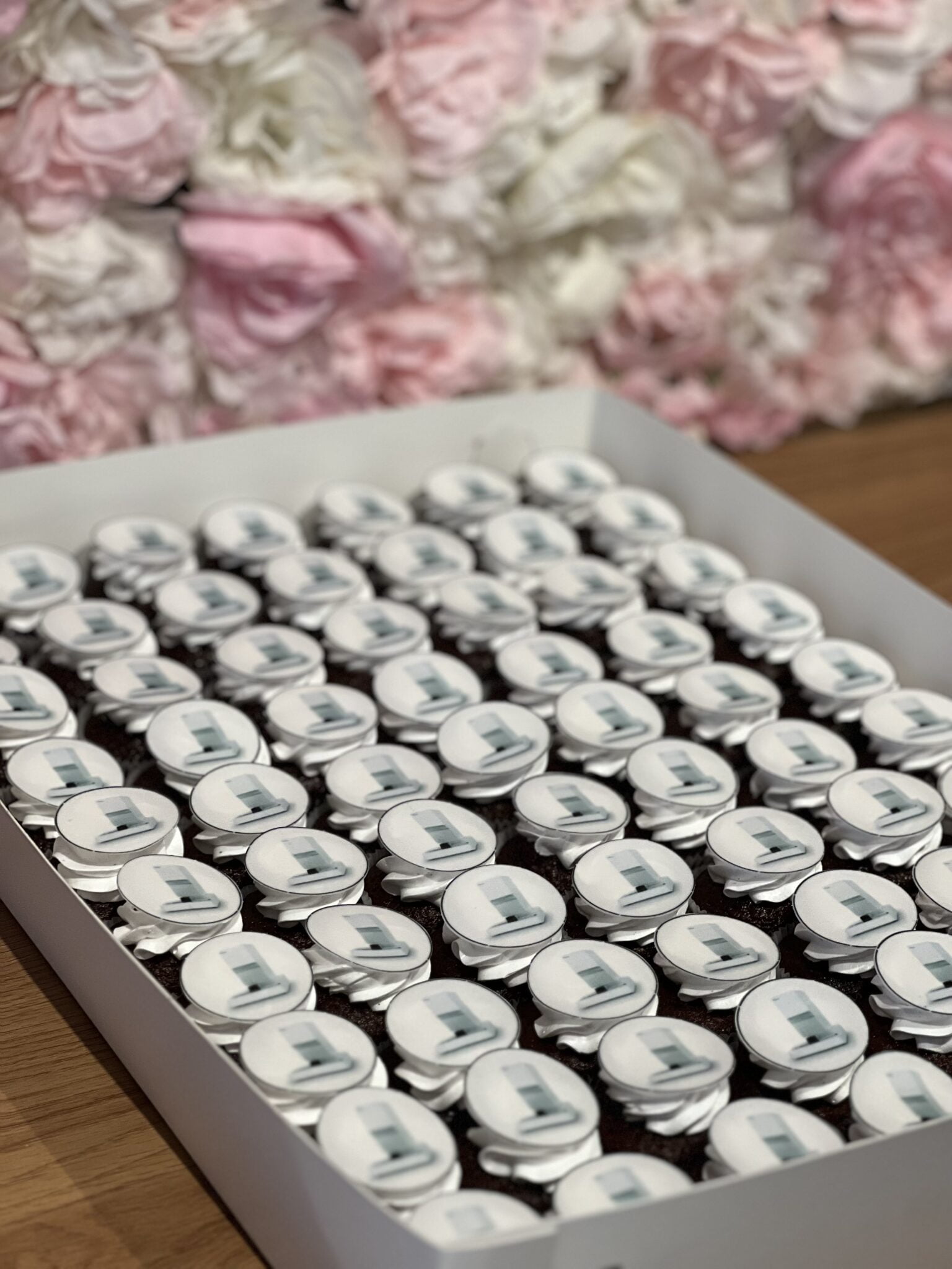 Cupcakes til lancering af nyt medicinsk intrument hos Sysmex